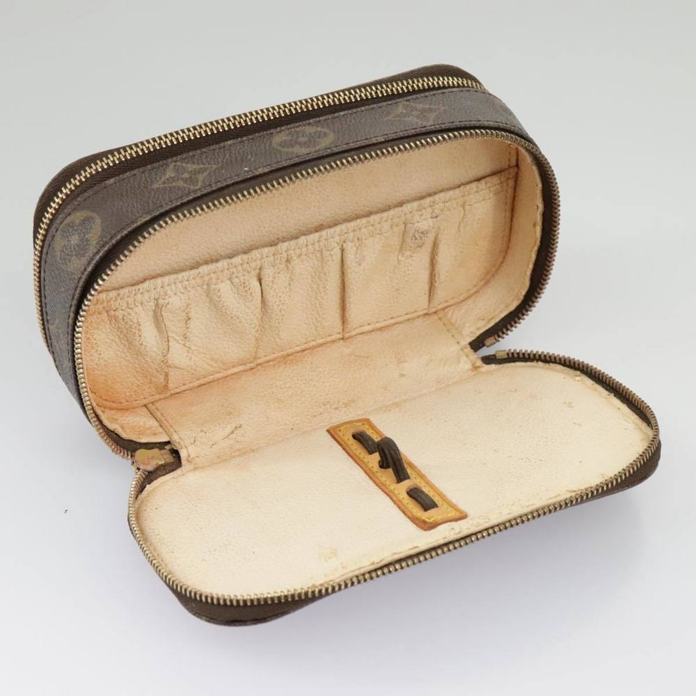 LOUIS VUITTON Monogram Trousse Brush PM Cosmetic Pouch M47510 LV Auth 98572 - Picture 9 of 16